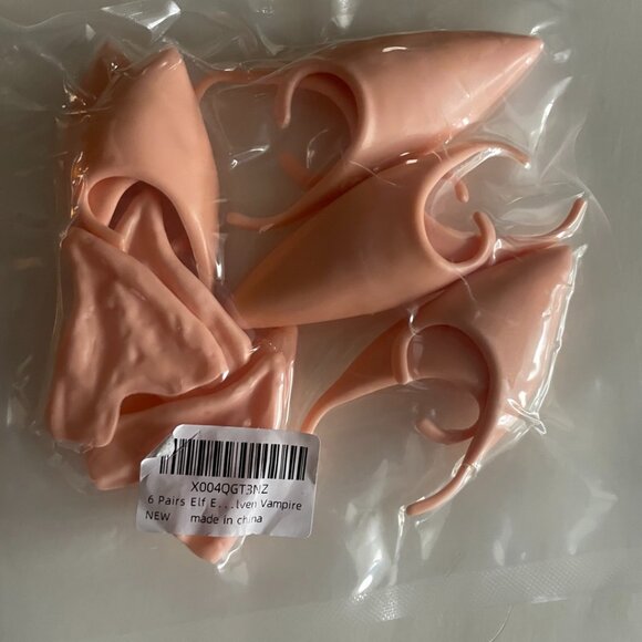 Elf Ear Costume Set β Soft Silicone Pointed Ears - Picture 1 of 4